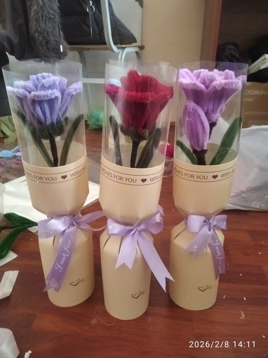 Sunʼiy gullar momiq simlardan