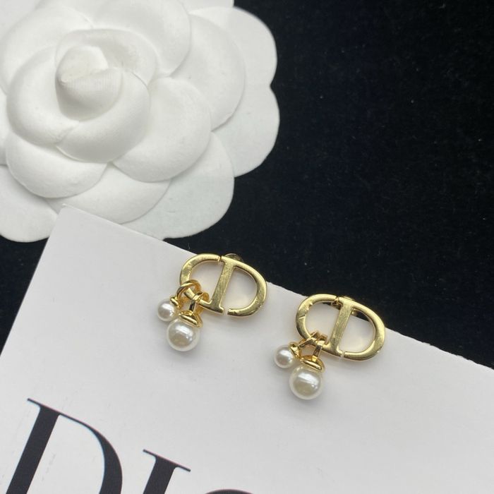 Cercei Dior Tribales cu perle si Logo Iconic CD !
