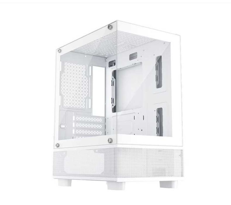 Carcasa PC Gaming, 1STPLAYER MI2-A, Mini Tower, tempered glass, Alb