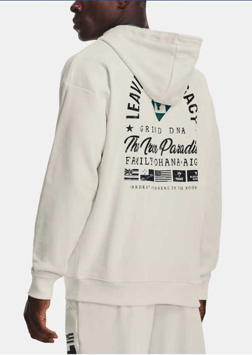 Under Armour Project Rock HW Terry FZ Fam, мъжко горнище и долнище, L, оригинал от Англия