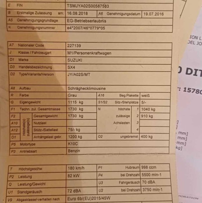 Интеркулер SUZUKI SX4 S-Cross JY 2018 998ccm