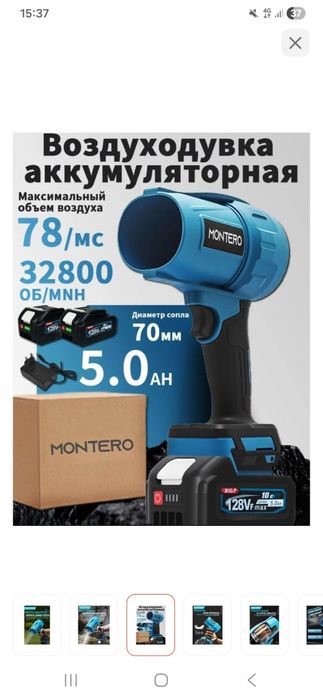 Воздуходувка Montero Storm Power