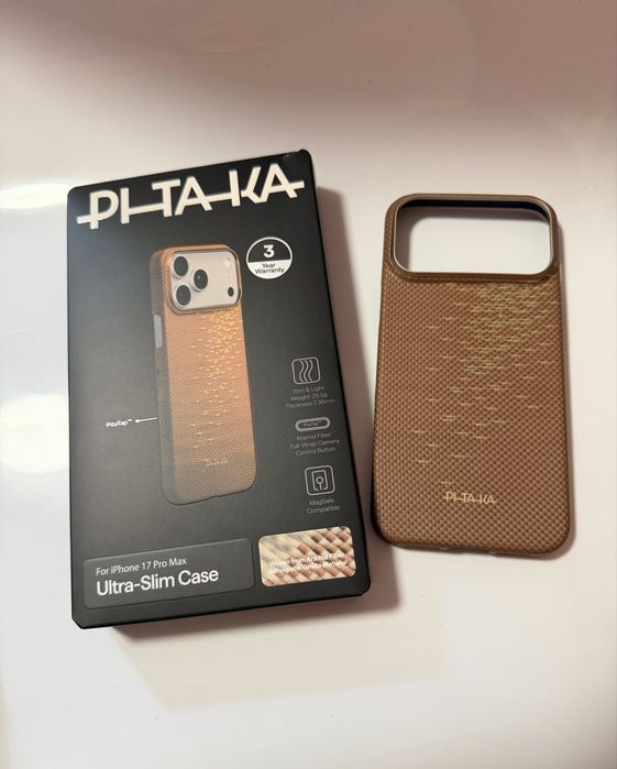 Husă Pitaka MagEZ 7 iPhone 17 Pro Max – Aramid 600D, MagSafe, Ultra Slim