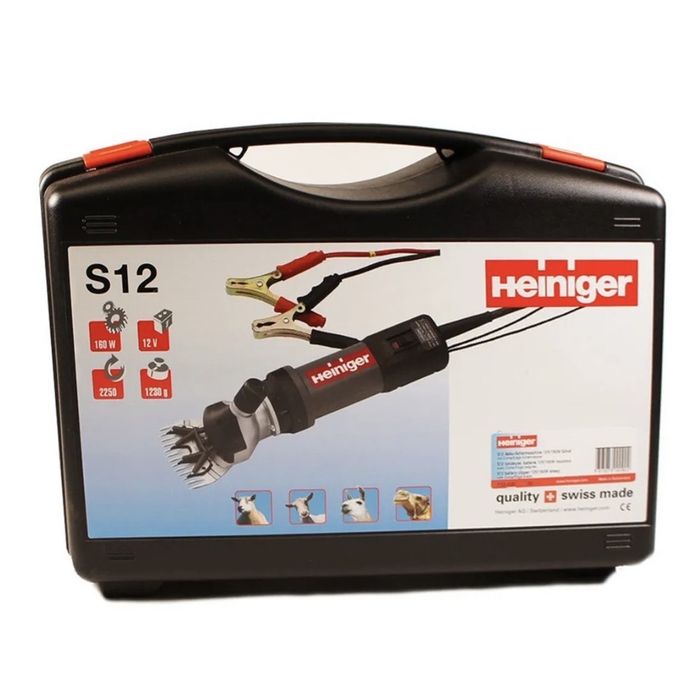Машинка Heiniger S12 от аккумулятора 12В для стрижки овец и коз