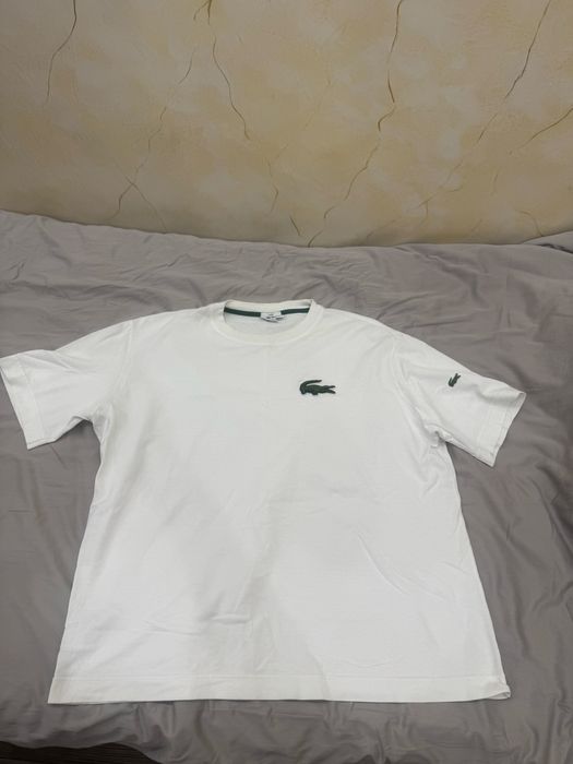 Футболка Lacoste белая оригинал, размер L
