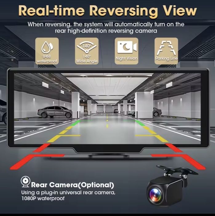 Carplay-Android  4K -10,26 видеорегистратор