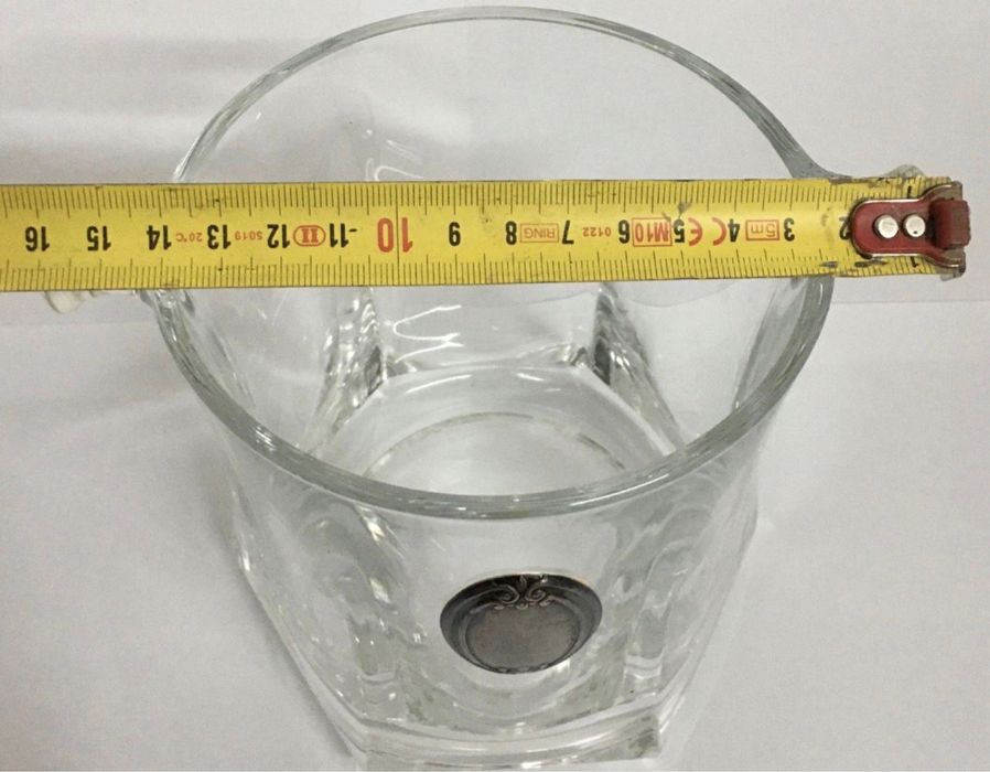 Frapieră din cristal și argint vintage