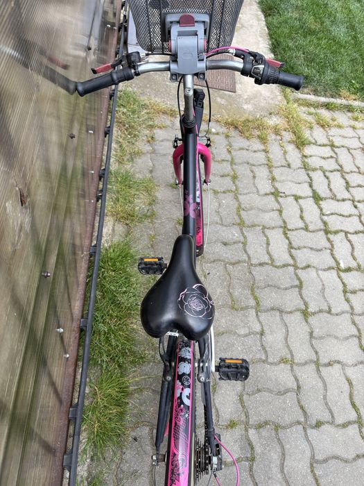Bicicleta copii roz negru