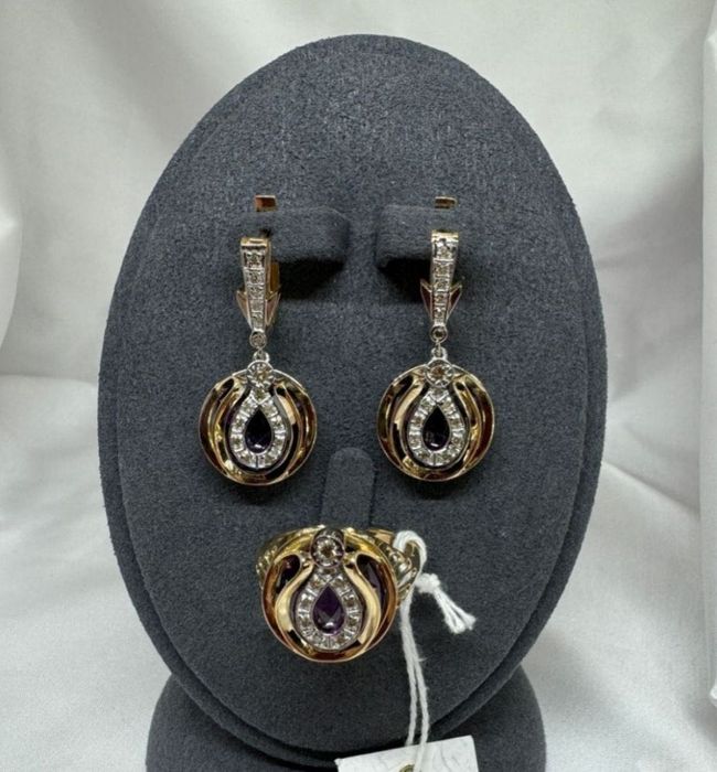 Бриллиант алтын комплект