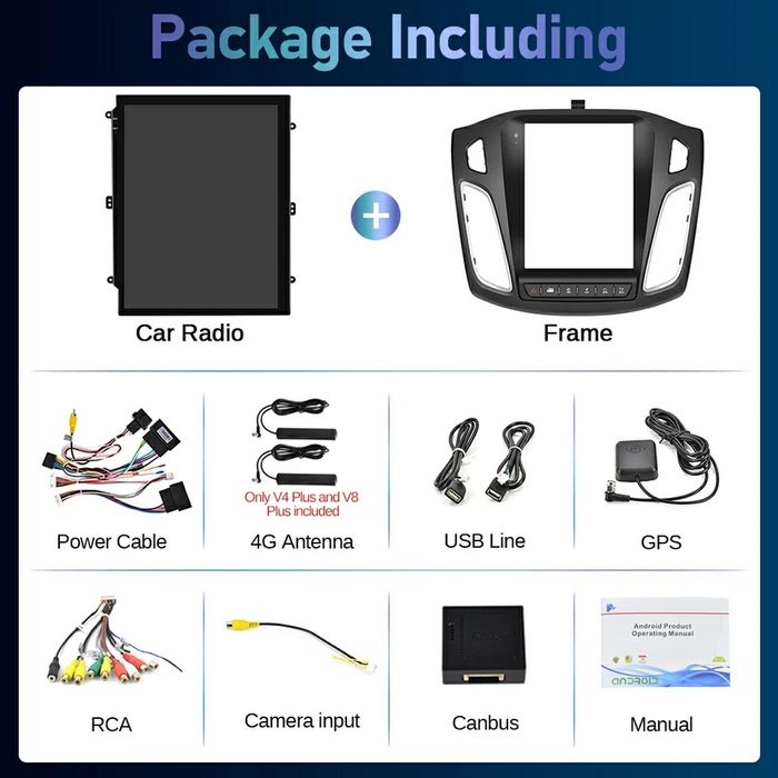 Navigatie Android dedicata FORD Focus 3 (2012-2018). Testla style 9,7"