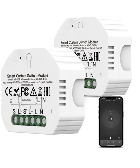 Modul Comutator Jaluzele WiFi , Control Vocal Alexa/Google Home