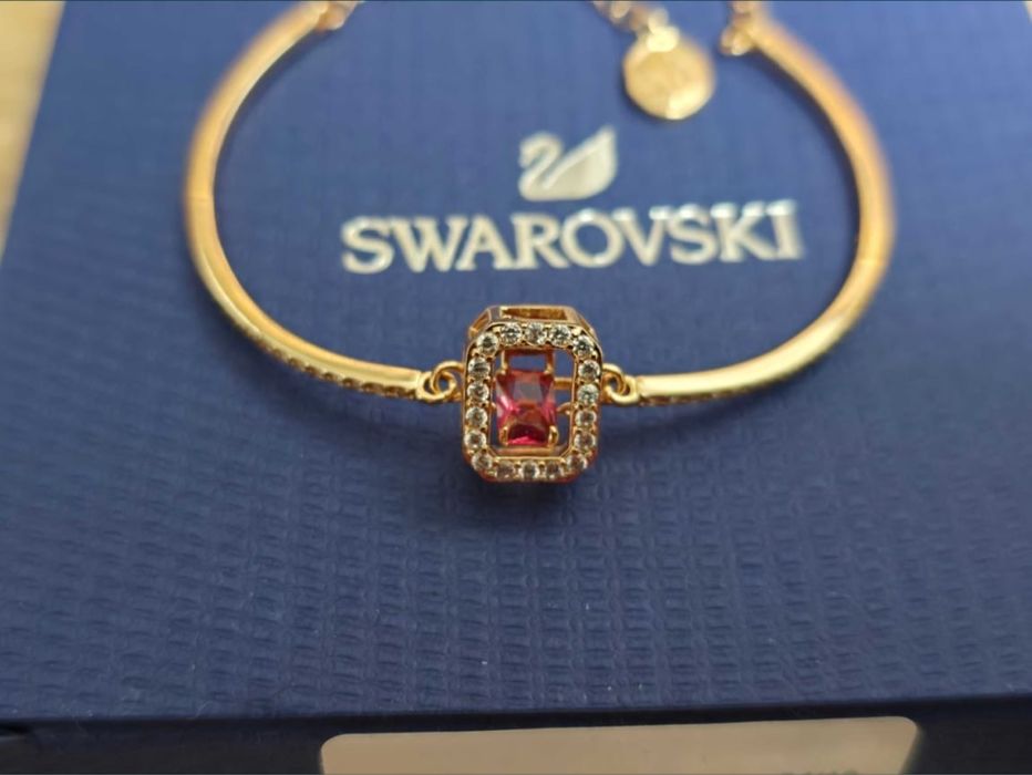 Bratara Swarovski Chroma bangle Red