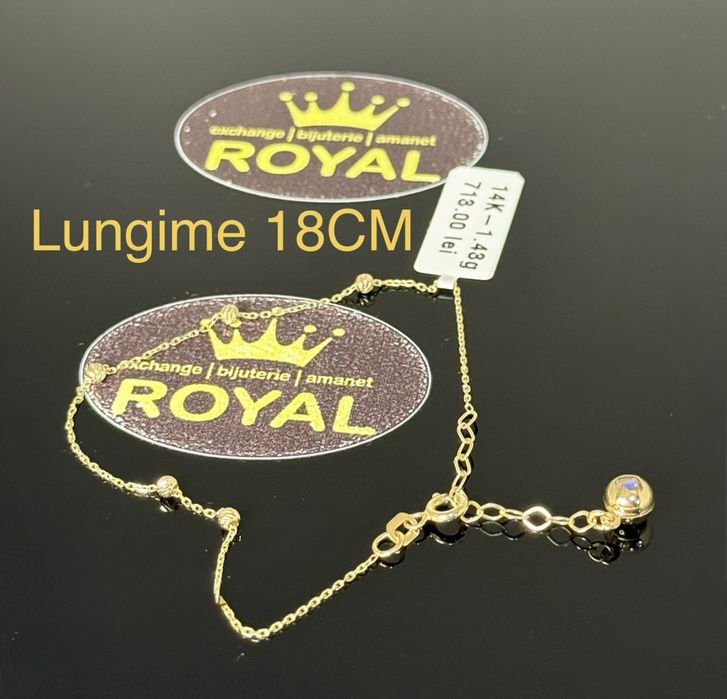 Bijuteria ROYAL : Bratara AUR 14K NOU / 1.43 GR