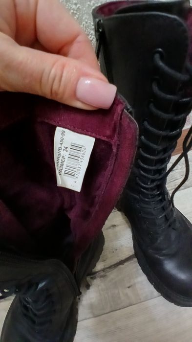 Ботинки кожаные на девочку