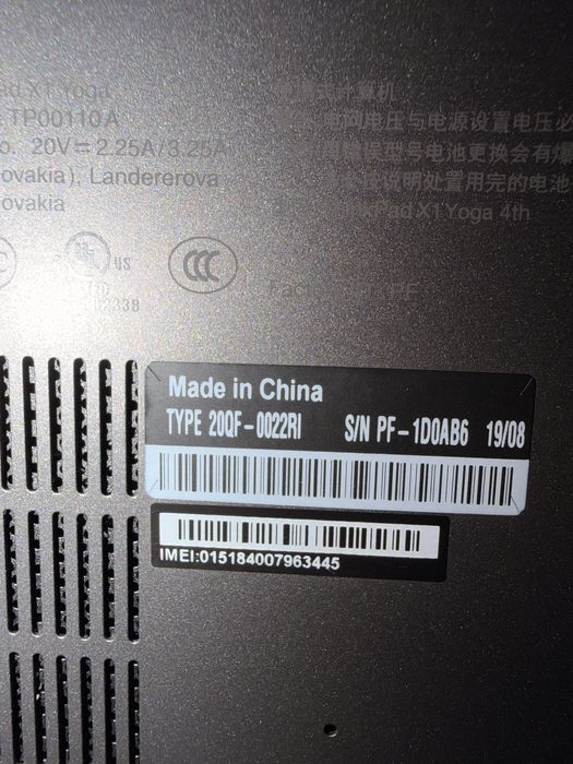 Lenovo ThinkPad X1 Yoga - Gen 4 Display 14” 4K UHD cu nano-SIM