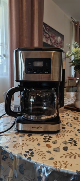 Cafetiera MYRIA MY4118, 1.5l, 900W, 12 cesti, negru-argintiu