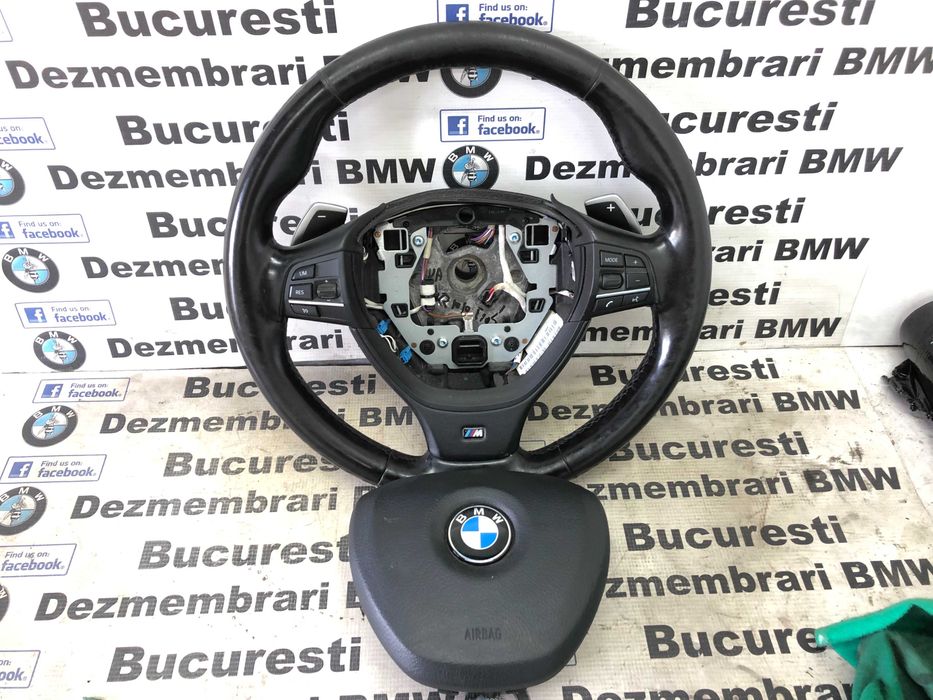 Volan pachet M sport cu airbag,padele,incalzire BMW F07,F10,F12,F01
