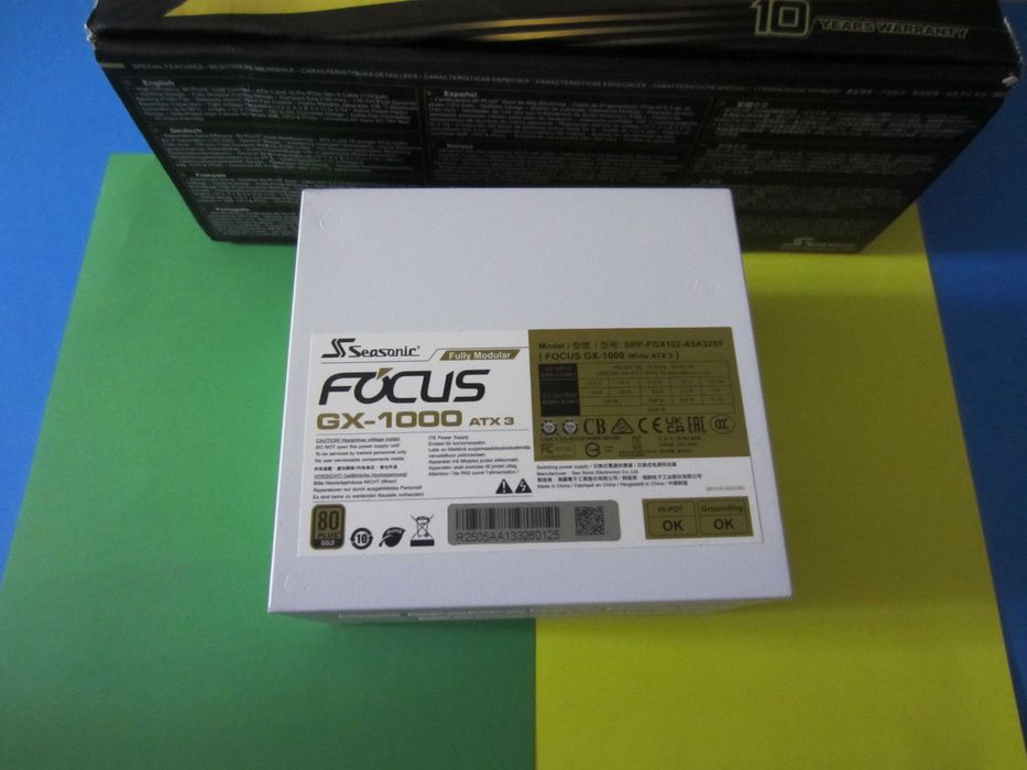 Захранване  SEASONIC  1000W  80PLUS GOLD 12VHPWR модулно
