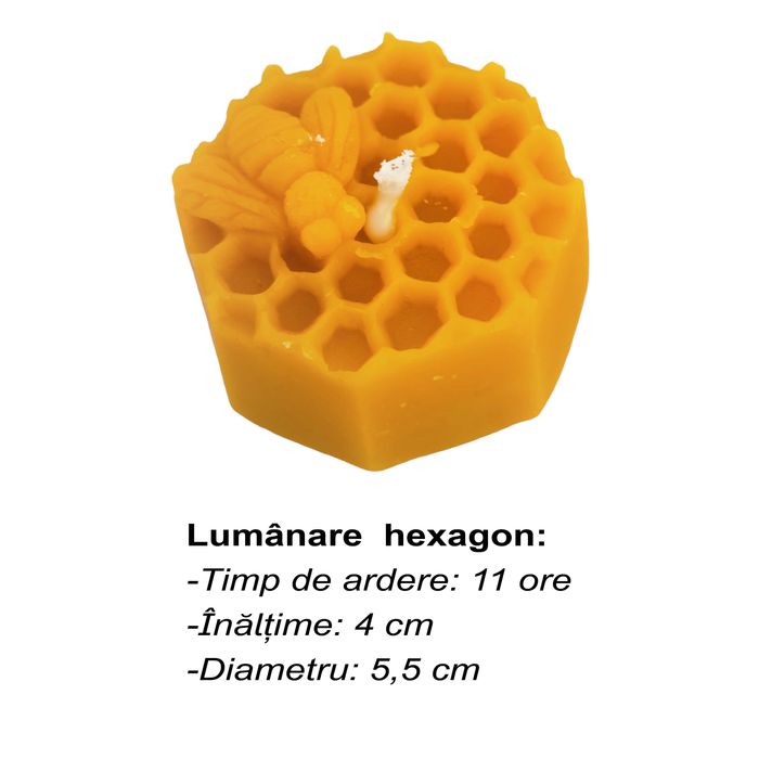 Lumanare din ceara naturală de albine ( 100% naturale )