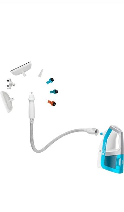 Aspirator vertical cu abur Rowenta Clean & Steam Multi RY8544WH, 1700 W, autonomie abur 30 min, reglaj abur eco/ max, accesoriu pentru ferestre