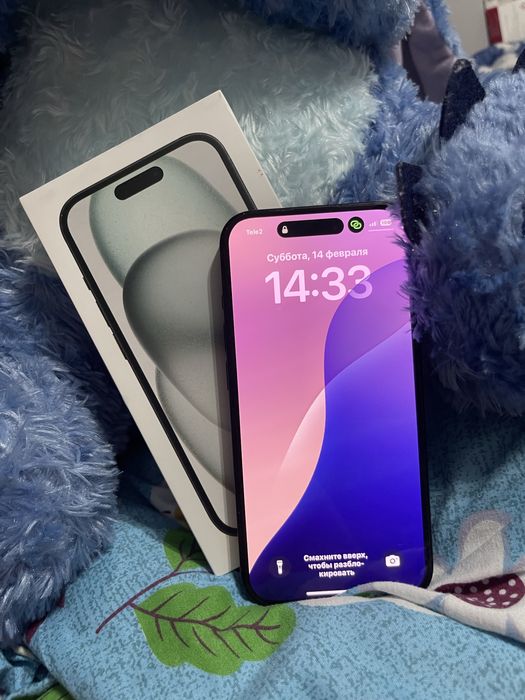 iPhone 15 черный 256гб