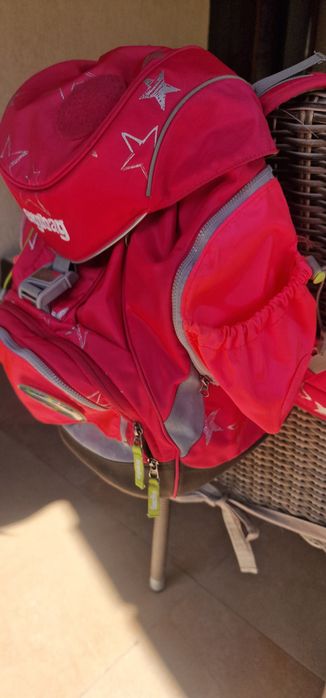 Ghiozdan roz pentru fetite Ergobag