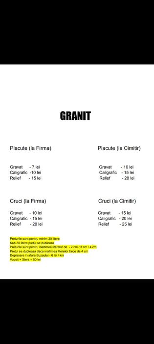 Scriu Litere pe Marmura și Granit