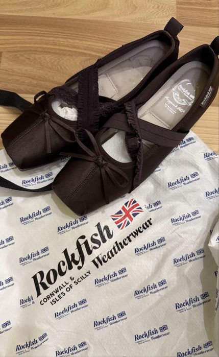 Балетки трендовые р.37-38 шоколад. Бренд ROCKFISH