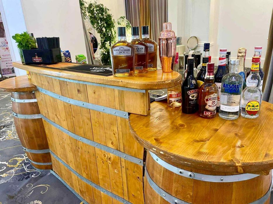 Barman Nuntă/Botez/Majorat - Bar Mobil Stil Rustic Cocktail Bar