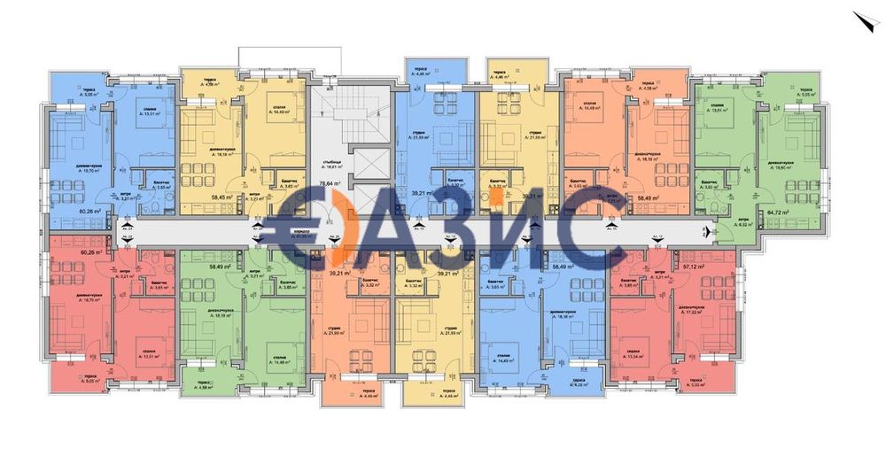 Продава се Едностаен апартамент в к.к. Слънчев бряг - 40 кв.м за 724 €/кв.м - Снимка #9