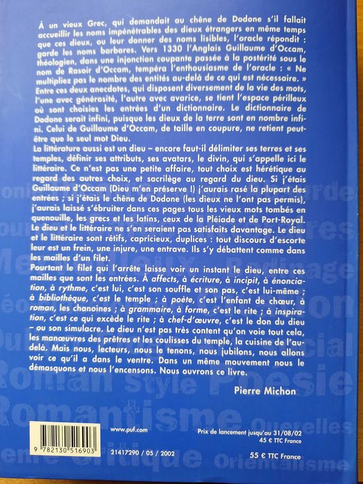 Le dictionnaire du Litteraire нов