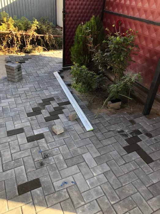 Укладка брусчатки