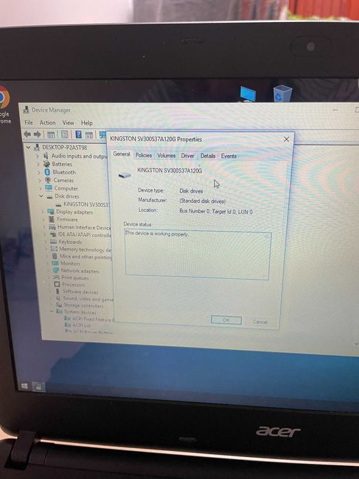 Laptop Acer Aspire ES1-411 Z8A - SSD 120GB, 8GB RAM
