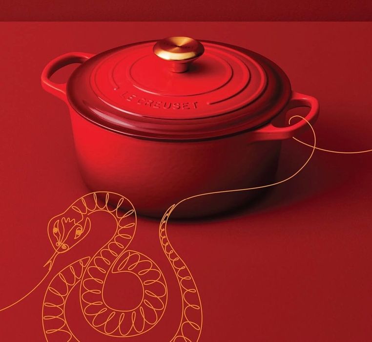 Чугунная эмалированная кастрюля с крышкой LECREUSET ORIGINAL 100%