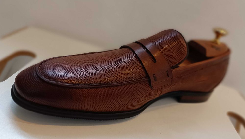 Pantofi loafer 43 42 penny premium Migato NOI piele naturala moale