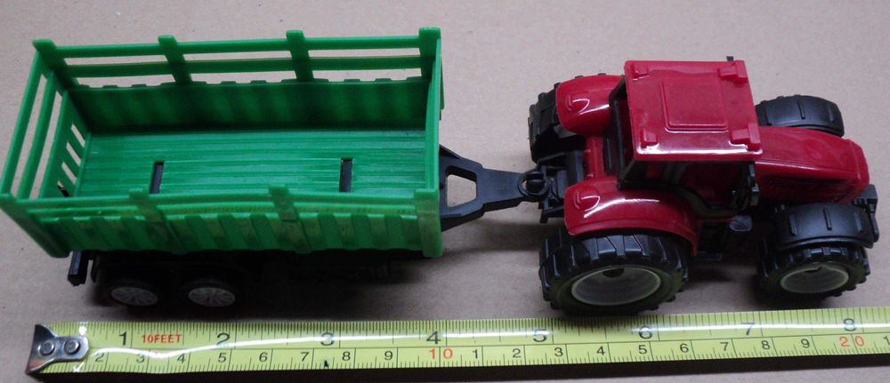Jucarie tractor cu remorca