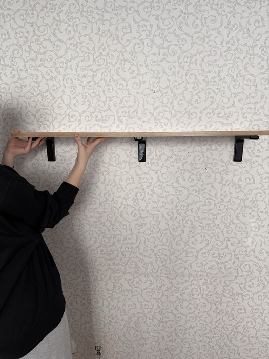 Полка для книг и декора в стиле лофт