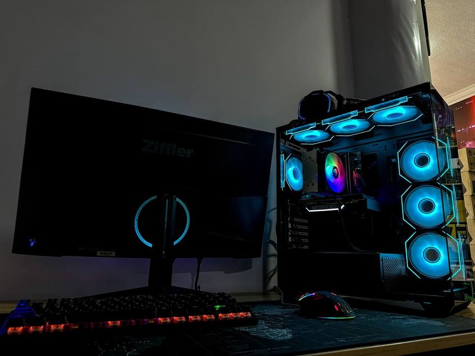 YANGI! 14-AVLOD CORE I5-14400F AQVARIUM CASE to'liq to'plam komputer s