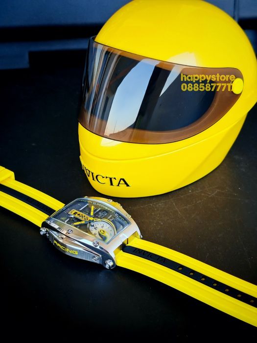 INVICTA Racing Monza Yellow steel 57mm, Инвикта нов ръчен часовник