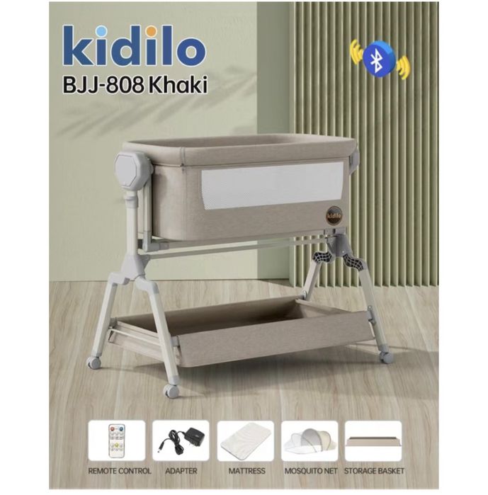 Kidilo манеж-кровать, автоукачивание  для детей