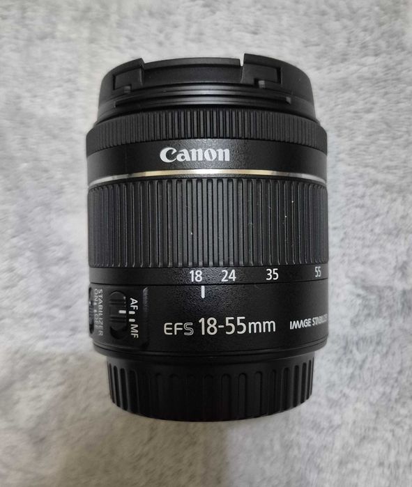 Aparat foto DSLR Canon EOS 850D, 24.1 MP, 4K, Negru + Obiectiv EF-S 18-55mm IS
