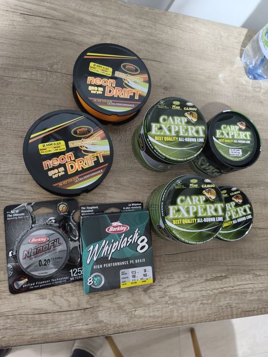 Berkeley whiplash si nanofil . Monofilamente 0.50 si 0.35.