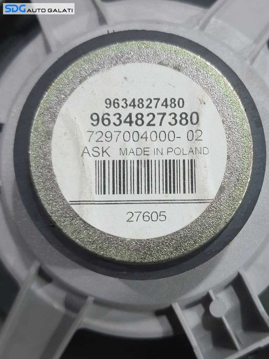 Boxa Difuzor Usa Portiera Spate Peugeot 307 2001 - 2008 Cod 9634827480 9634827380 [L8468]