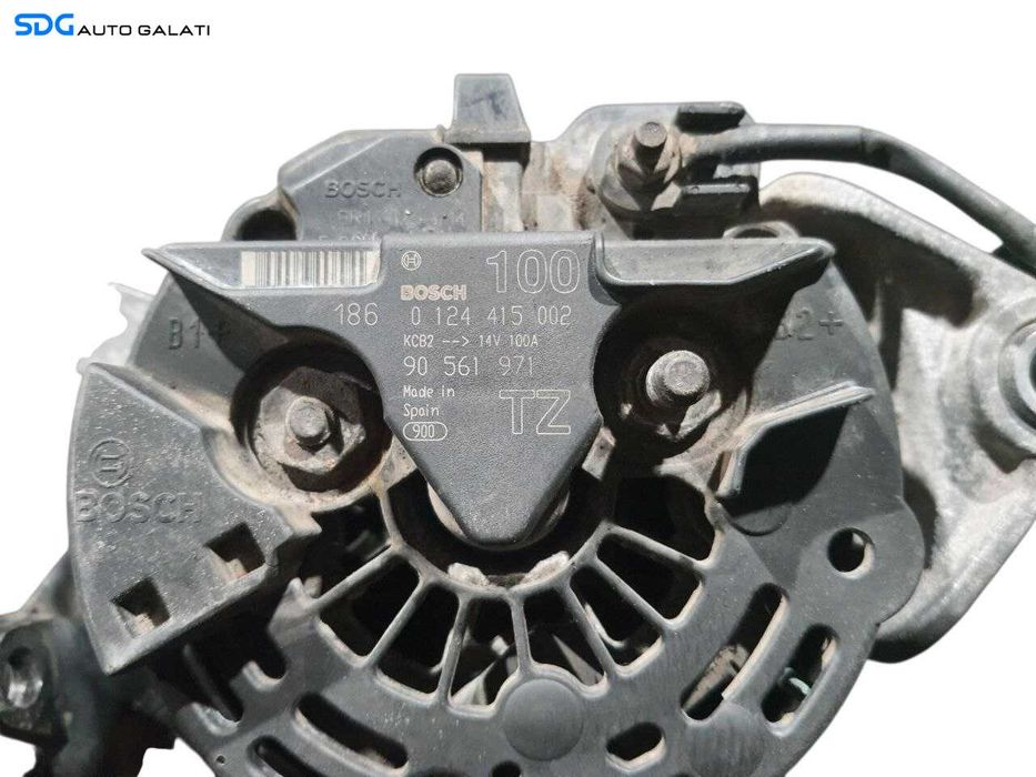 Alternator 100A Opel Zafira A 1.6 1.8 2.0 Benzina 1999 - 2005 Cod 90561971 [N2438]