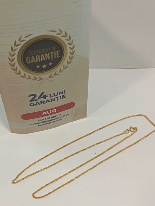 (AG41) Lant aur, 14k b6282 Certificat de garantie