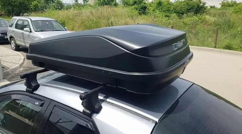 Автобокс Junior Easy 145x94x40cm с 85mm крепежи,с ключ,420 литра черен