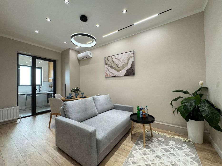 Новая 2х комнатная квартира с тёплым полом в Мирабаде бывший узбум