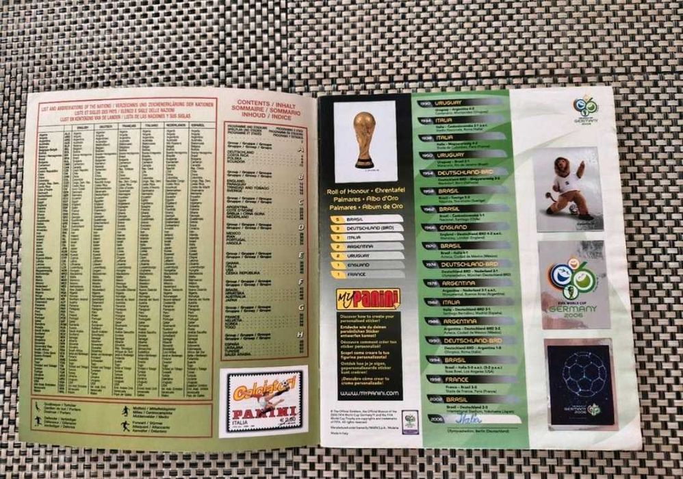 Album Panini World Cup 2006 stare foarte buna