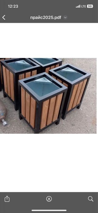 Качеля лавочки урны