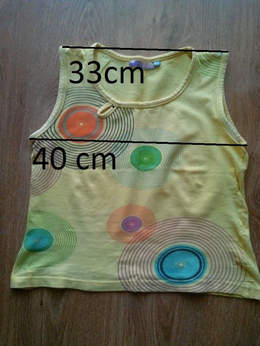 Top galben, negru - dama